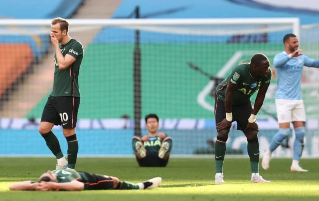 Tottenham were played by Man City in the Carabao Cup final, but there is no shame in that