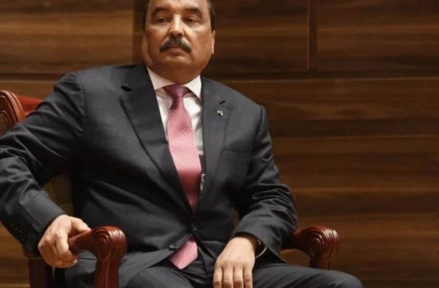 former president Mohamed Ould Abdel Aziz from