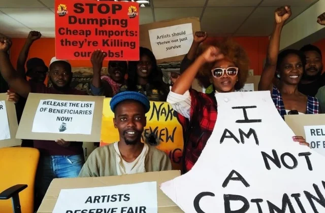 of artists occupy the National Arts Council