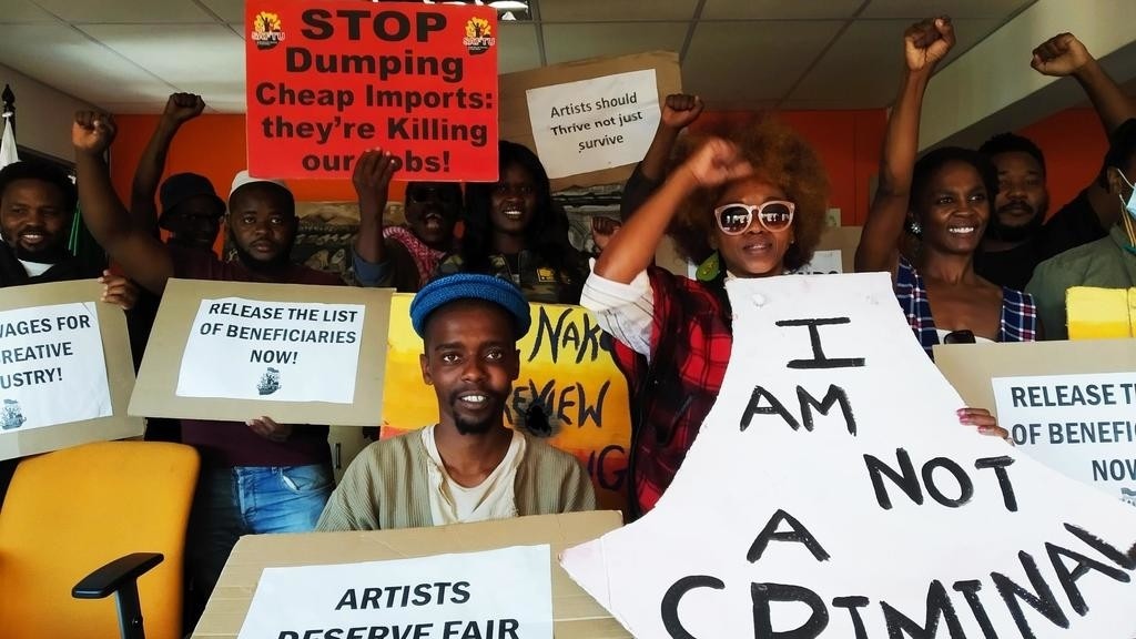 of artists occupy the National Arts Council