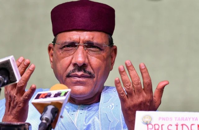 the newly elected president Mohamed Bazoum takes