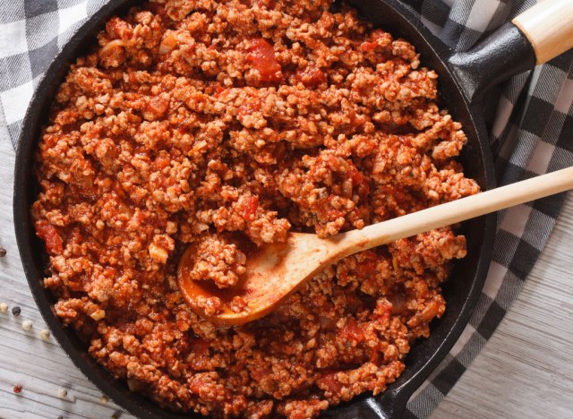 one pot ground beef taco skillet