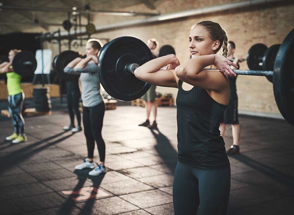 woman lifting