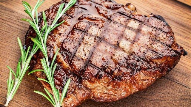 center cut steak on cutting board