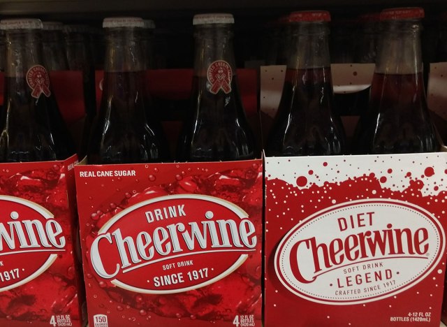 bottles of cheerwine soda