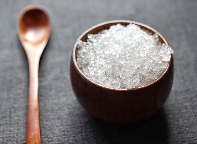 sea salt in a bowl