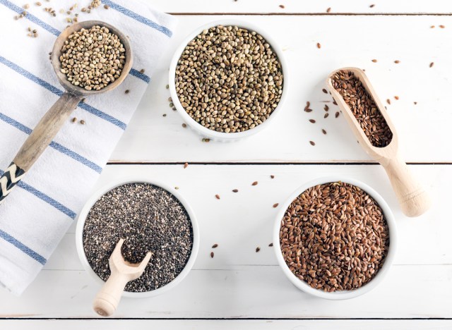 hemp chia flax seeds