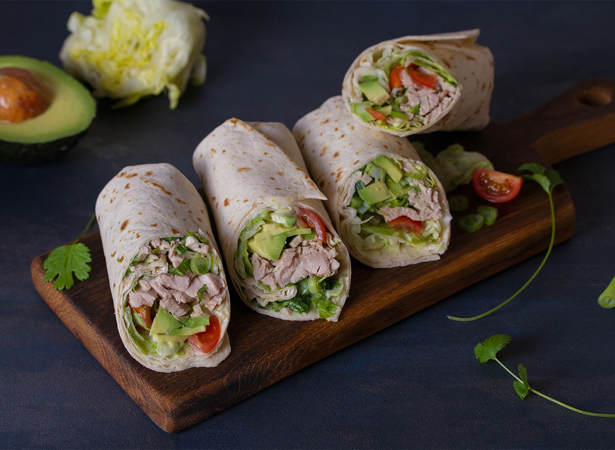 chicken salad wraps