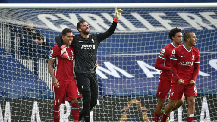 Alisson reacts to creating late winners in opposition to West Brom