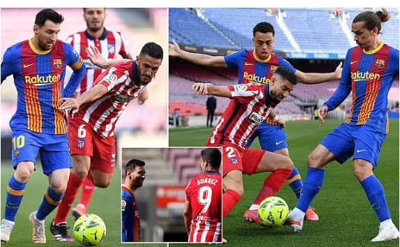 Atletico Madrid Iyo Barcelona Oo Barbarro Ku Galay Camp Nou Iyo Actual