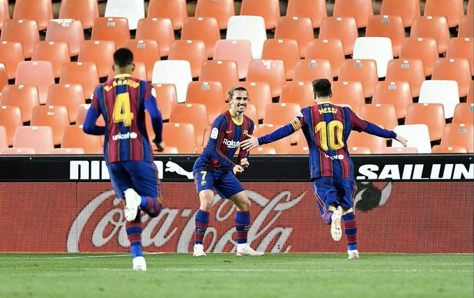 Barcelona Oo Guul Dahabi Ah Kasoo Gaartey Valencia, Lionel Messi Oo