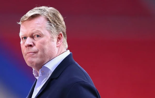 Barcelona are contemplating Ronald Koeman’s place