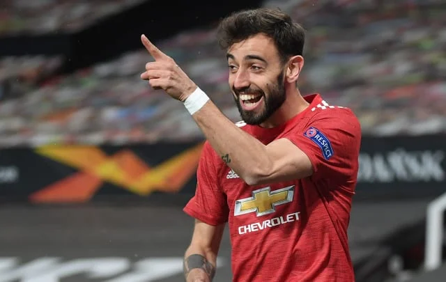 Bruno Fernandes was named Manchester United’s fan of the yr