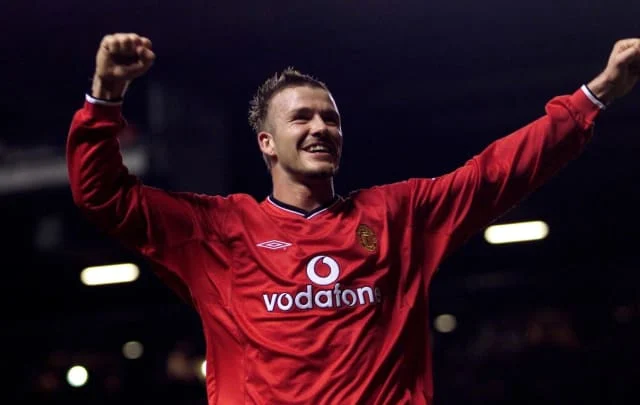 David Beckham’s finest free kick