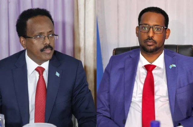Farmaajo iyo madaxweyne ku-xigeenka Galmudug oo uu khilaaf s…