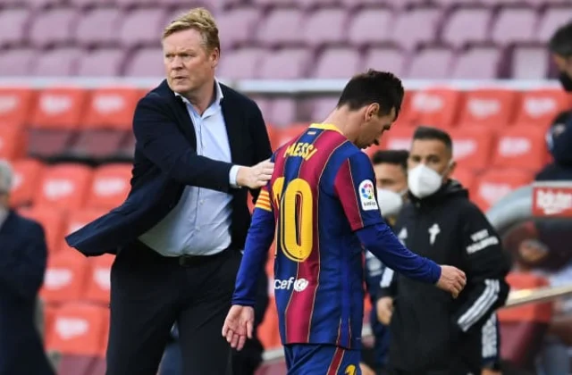 Koeman admits goal-scoring with out Messi