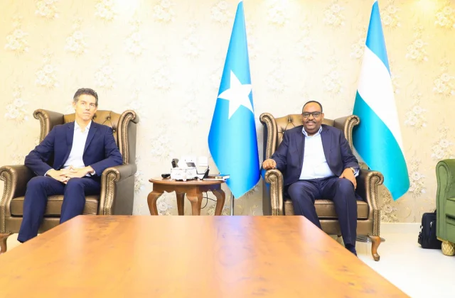 Madaxweyne Deni oo la kulmay wafdiga UN-ka + sawiro – Axadle
