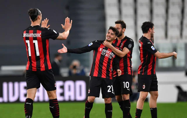 Participant ranking when Juventus lose 3-0 in opposition to Milan in Turin