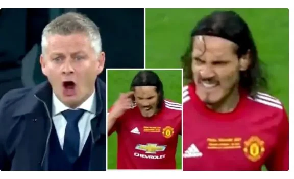 “Shut Up” – Edinson Cavani Oo Garoonka Dhexdiisa Ku Bahdilay Tababare