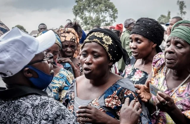 following the emigration of populations from Goma,