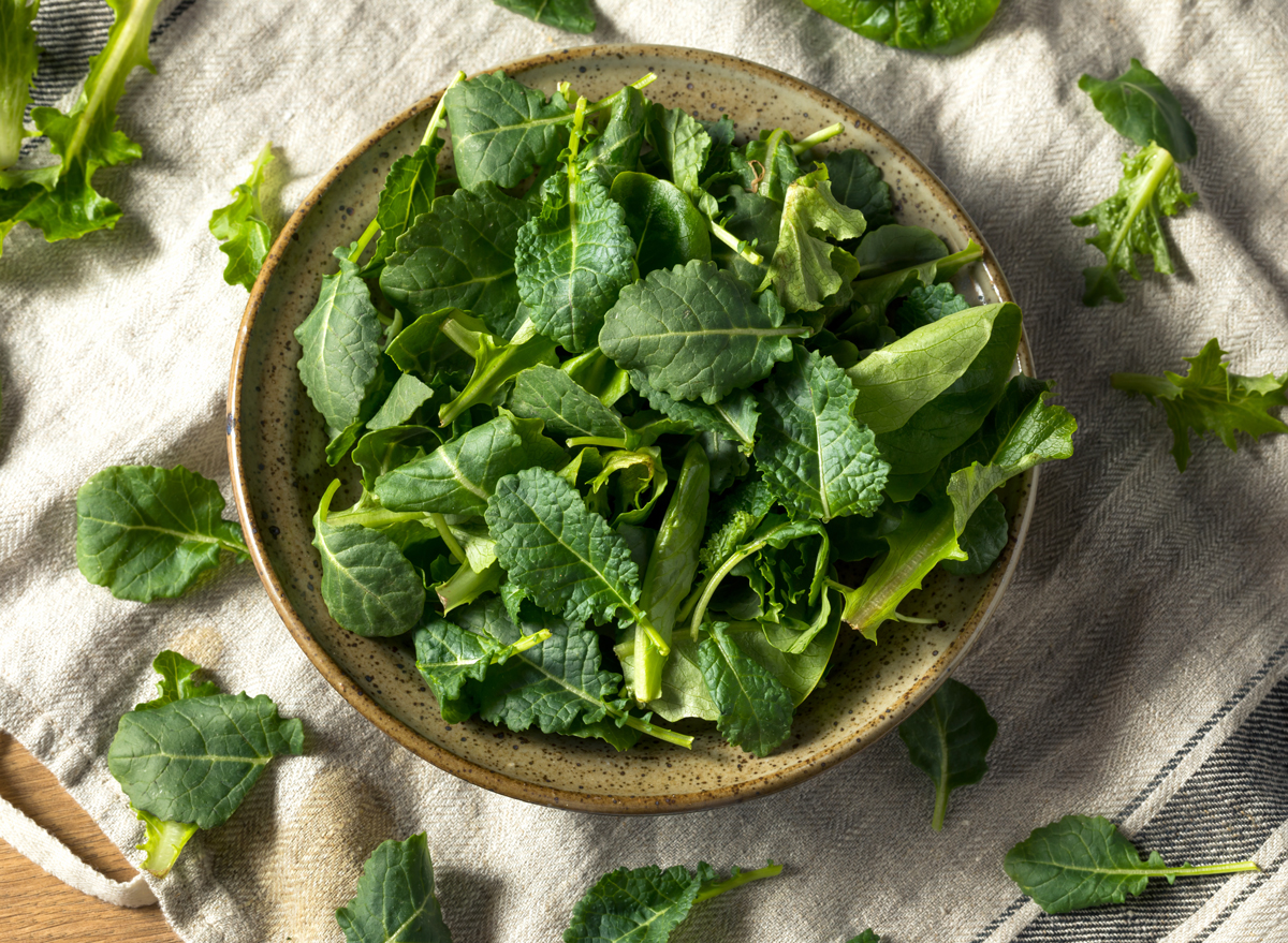 leafy green kale spinach