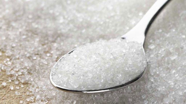 sugar in spoon