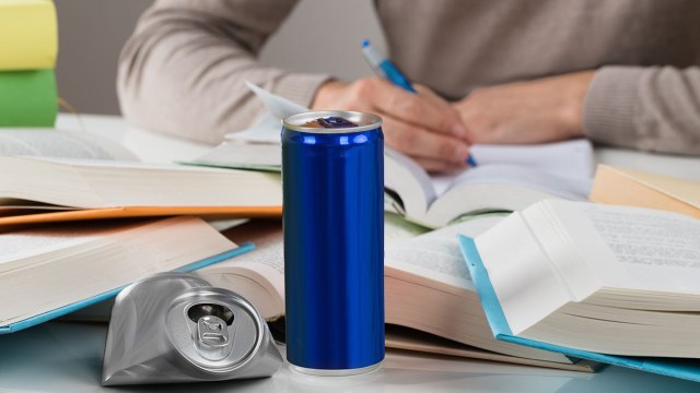 studying energy drinks