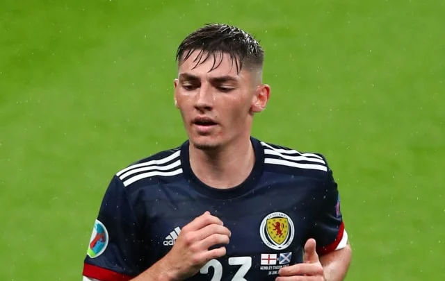 Billy Gilmour near the Norwich loan
