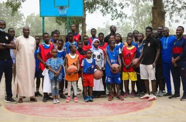 Budding basketball player