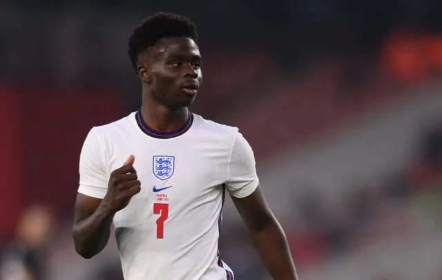Bukayo Saka handed maiden Euro 2020 start against Czech Republic