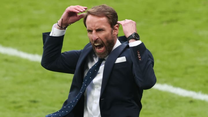 Gareth Southgate of England wins over Germany