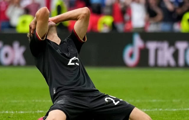 Germany players react to England loss