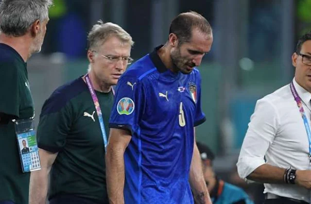 Giorgio Chiellini Oo Walaac Ku Abuuray Xulka Talyaaniga Kaddib Dhaawac
