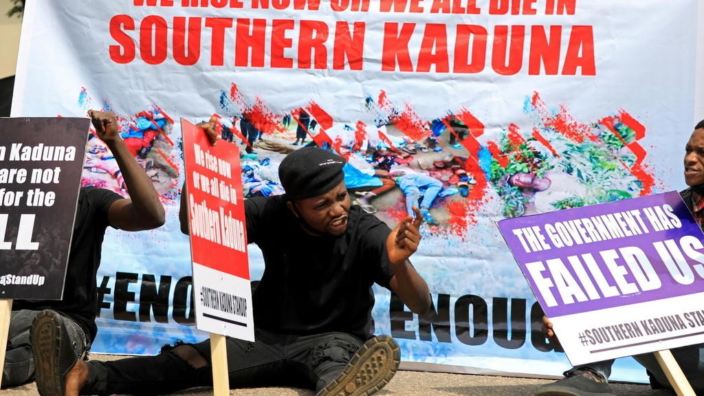 In northwestern Nigeria people are protesting