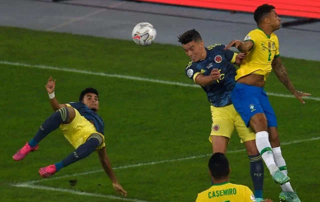 Luis Diaz’s incredible acrobatic effort against Brazil
