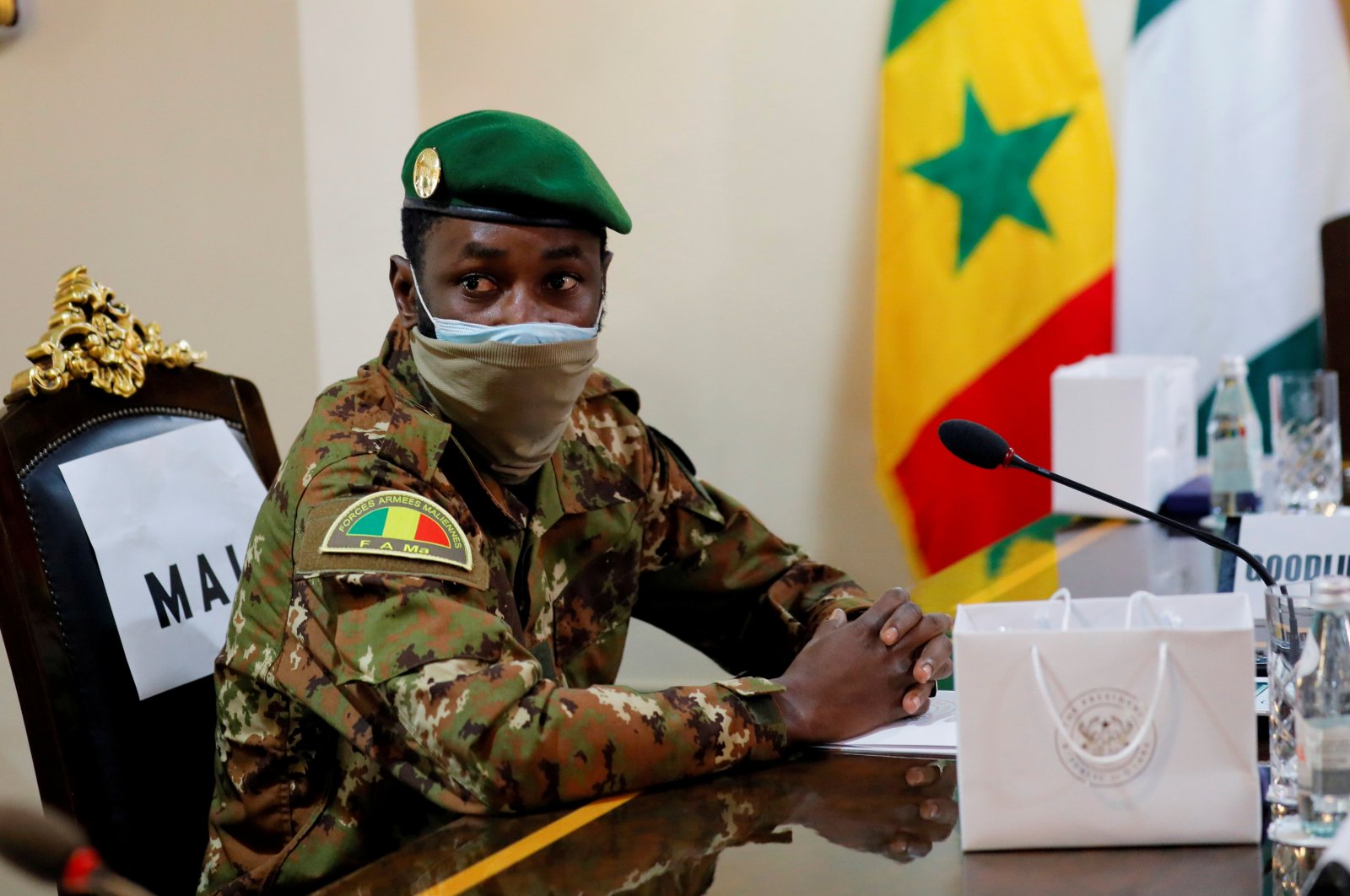 Mali's military leader Assimi Goita swore in as
