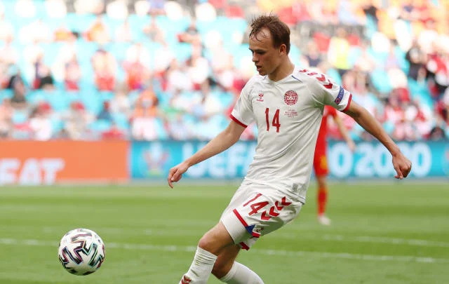Mikkel Damsgaard played in Denmark’s victory against Wales