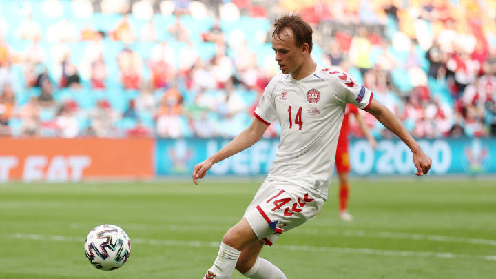 Mikkel Damsgaard played in Denmark’s victory against Wales