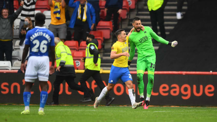 Torquay United goalkeeper scores in the playoffs