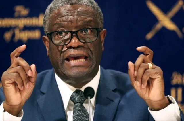 live appeal from Dr Denis Mukwege for