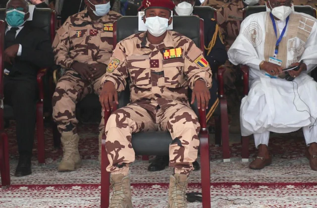 the president of the transition Mahamat Idriss Déby