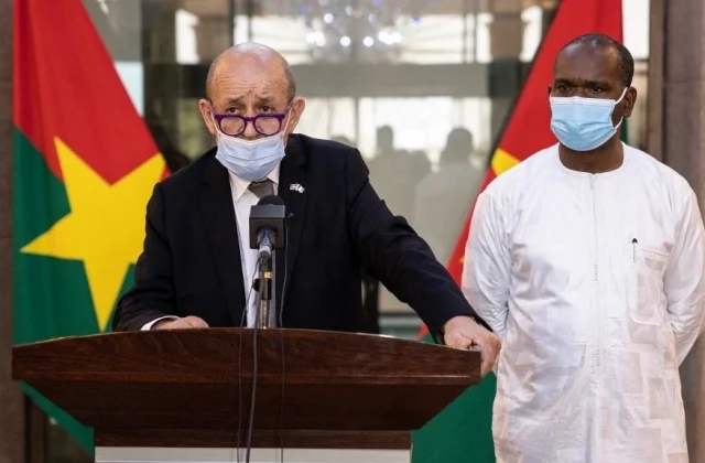 visiting Burkina Faso, Le Drian looks back on