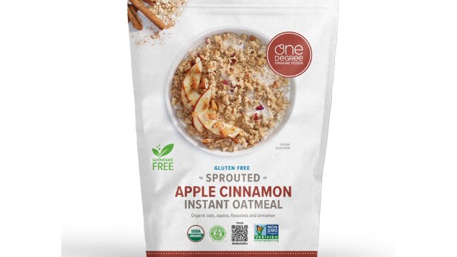 one degree apple cinnamon oatmeal