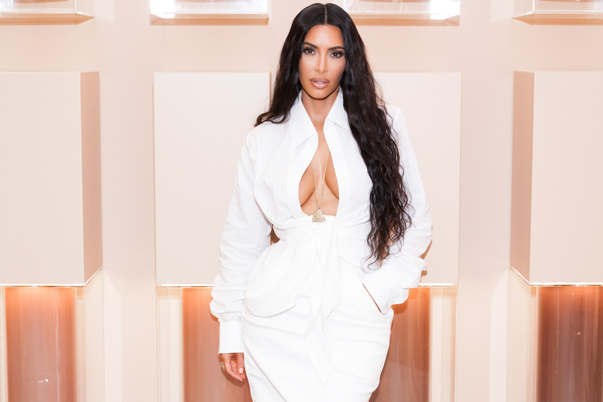 kim kardashian wears all white