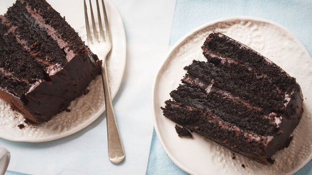 dark chocolate layer cake