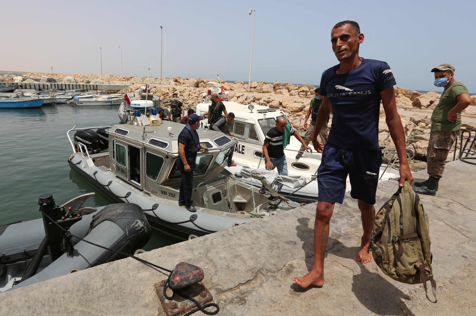 Boat with migrants capsizes off Tunisia, 43 killed