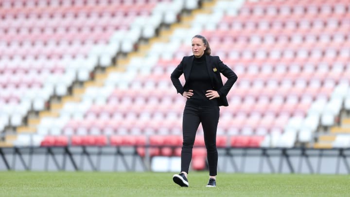 Casey Stoney was named the first coach in San Diego