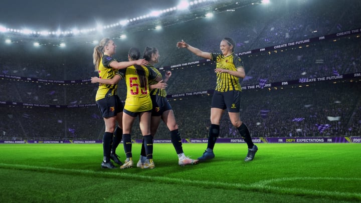 Football Manager game with women’s soccer