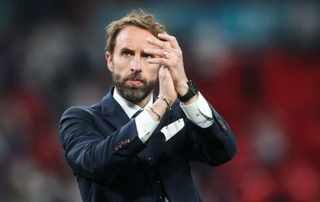 Gareth Southgate reacts to England’s final defeat in Euro 2020