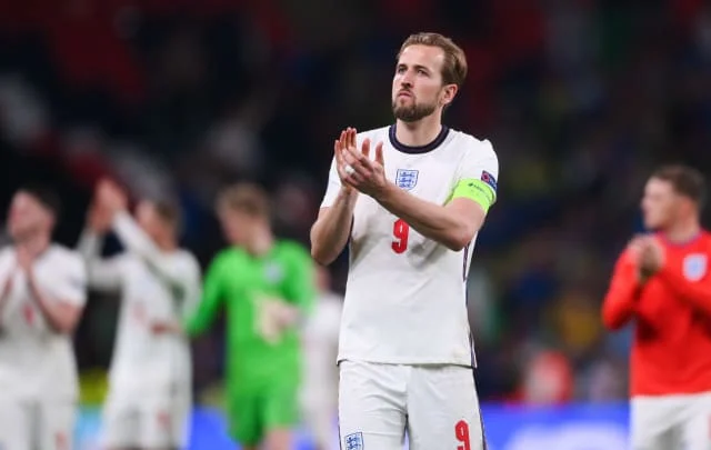 Harry Kane reacts to England’s final heartbeat in Euro 2020